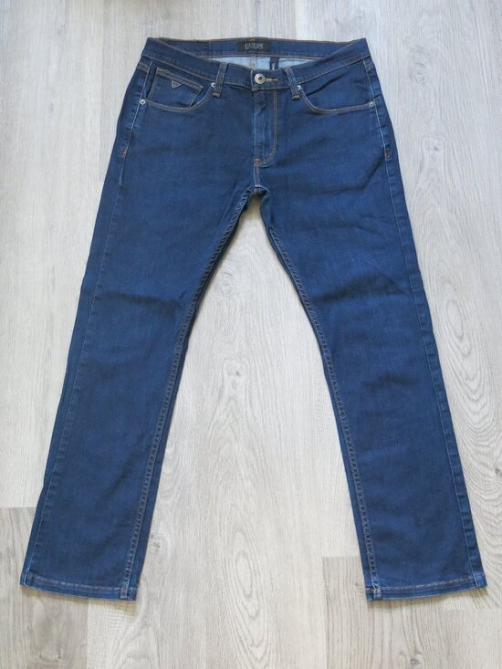 Guess Other - Guess Vermont - Slim Skinny Leg Cotton Blend Dark Wash Denim Jeans - Size 34